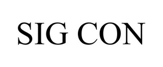 SIG CON