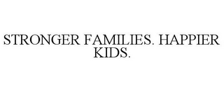 STRONGER FAMILIES. HAPPIER KIDS.