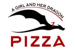 A GIRL AND HER DRAGON PIZZA