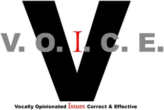 V V.O.I.C.E. VOCALLY OPINIONATED ISSUESCORRECT & EFFECTIVE