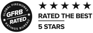 GLOBAL FIREWORKS GFRB RATED RATINGS BUREAU RATED THE BEST 5 STARS