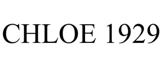 CHLOE 1929