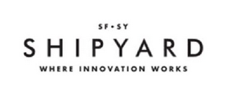 SF · SY SHIPYARD WHERE INNOVATION WORKS