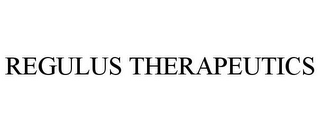 REGULUS THERAPEUTICS