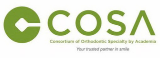 C COSA CONSORTIUM OF ORTHODONTIC SPECIALTY BY ACADEMIA YOUR TRUSTED PARTNER IN SMILE