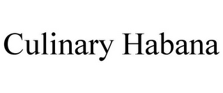 CULINARY HABANA