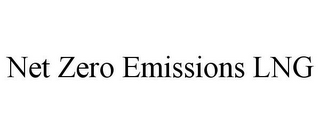 NET ZERO EMISSIONS LNG