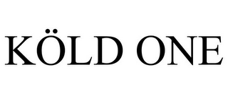 KÖLD ONE