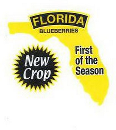 FLORIDA BLUEBERRIES FIRST OF THE SEASONNEW CROP