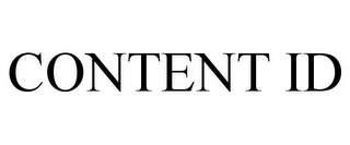 CONTENT ID