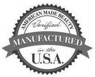 AMERICAN MADE BEAUTY VERIFIED MANUFACTURED IN THE U.S.A.