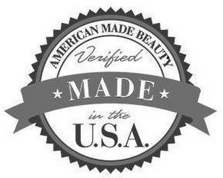 AMERICAN MADE BEAUTY VERIFIED MADE IN THE U.S.A.