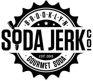 · B · R · O · O · K · L · Y · N · SODA JERK CO EST. 2015 · GOURMET SODA ·