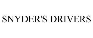 SNYDER'S DRIVERS