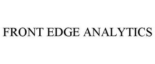 FRONT EDGE ANALYTICS