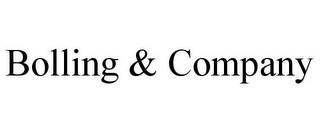 BOLLING & COMPANY
