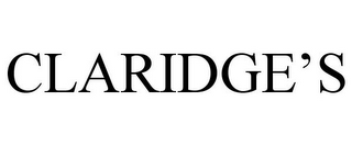 CLARIDGE'S