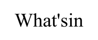 WHAT'SIN