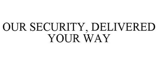 OUR SECURITY, DELIVERED YOUR WAY