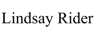 LINDSAY RIDER