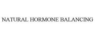 NATURAL HORMONE BALANCING