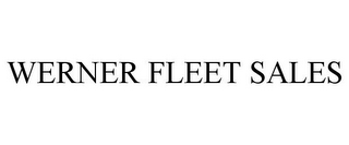 WERNER FLEET SALES