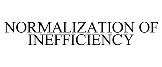 NORMALIZATION OF INEFFICIENCY