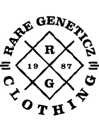 RARE GENETICZ CLOTHING RG 1987