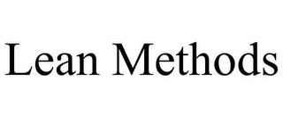 LEAN METHODS