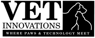 VET INNOVATIONS WHERE PAWS & TECHNOLOGYMEET