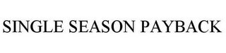 SINGLE SEASON PAYBACK