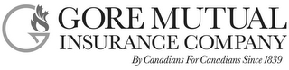 GORE MUTUAL INSURANCE COMPANY BY CANADIANS FOR CANADIANS SINCE 1839