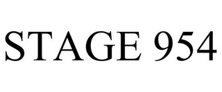 STAGE 954