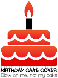 BIRTHDAY CAKE COVER BLOW ON ME, NOT MY CAKE
