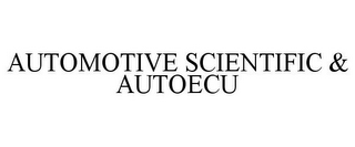 AUTOMOTIVE SCIENTIFIC & AUTOECU