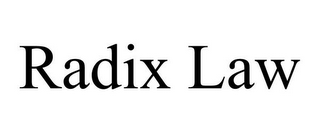 RADIX LAW