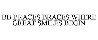 BB BRACES BRACES WHERE GREAT SMILES BEGIN