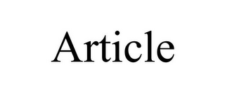 ARTICLE