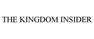 THE KINGDOM INSIDER