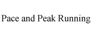 PACE AND PEAK RUNNING
