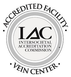 IAC INTERSOCIETAL ACCREDITATION COMMISSION · ACCREDITED FACILITY · · VEIN CENTER ·