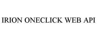 IRION ONECLICK WEB API