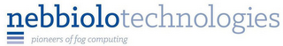 NEBBIOLOTECHNOLOGIES PIONEERS OF FOG COMPUTING