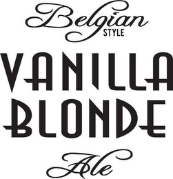 BELGIAN STYLE VANILLA BLONDE ALE