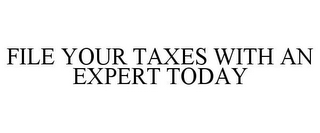 FILE YOUR TAXES WITH AN EXPERT TODAY