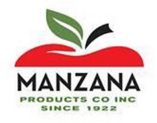 MANZANA PRODUCTS CO INC SINCE 1922