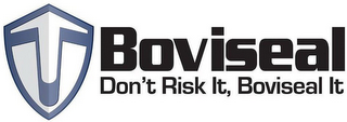 BOVISEAL DON'T RISK IT, BOVISEAL IT