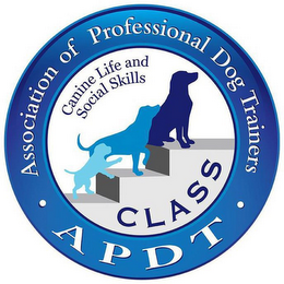 · APDT · ASSOCIATION OF PROFESSIONAL DOG TRAINERS CLASS CANINE LIFE AND SOCIAL SKILLS