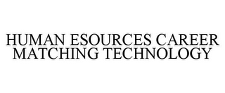 HUMAN ESOURCES CAREER MATCHING TECHNOLOGY