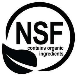 NSF CONTAINS ORGANIC INGREDIENTS